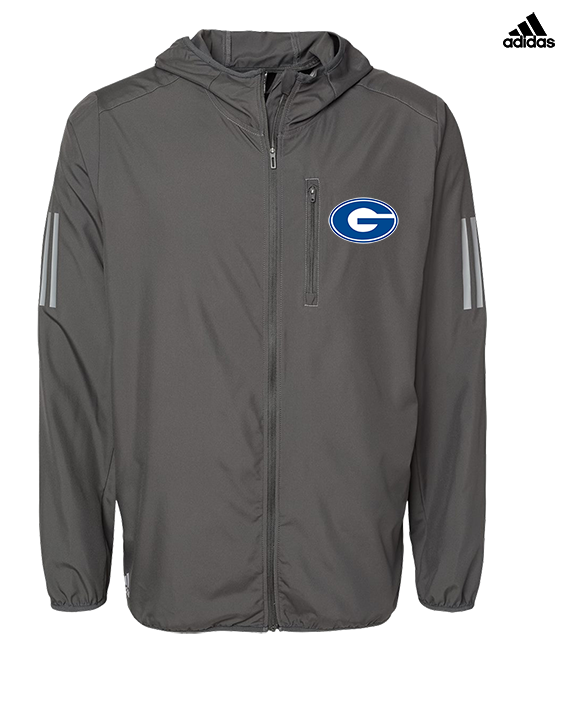 Goddard HS Football Logo Secondary - Mens Adidas Full Zip Jacket