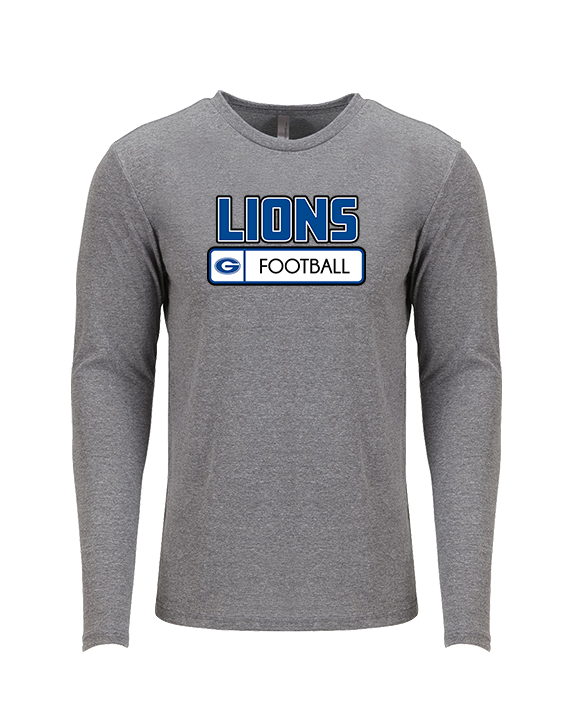 Goddard HS Football Pennant - Tri-Blend Long Sleeve