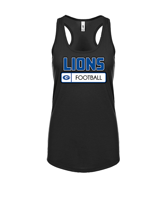 Goddard HS Football Pennant - Womens Tank Top