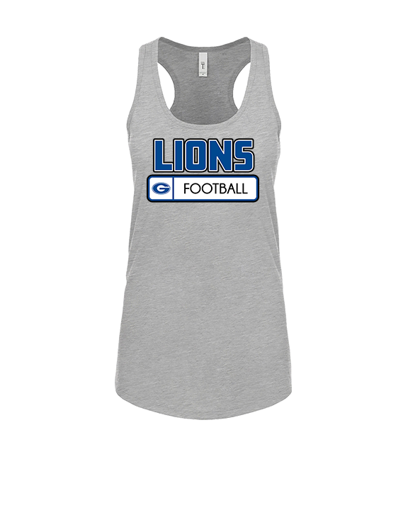 Goddard HS Football Pennant - Womens Tank Top