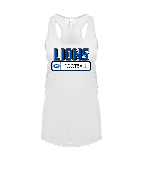 Goddard HS Football Pennant - Womens Tank Top