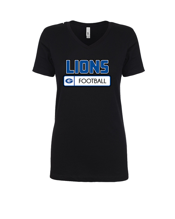 Goddard HS Football Pennant - Womens Vneck