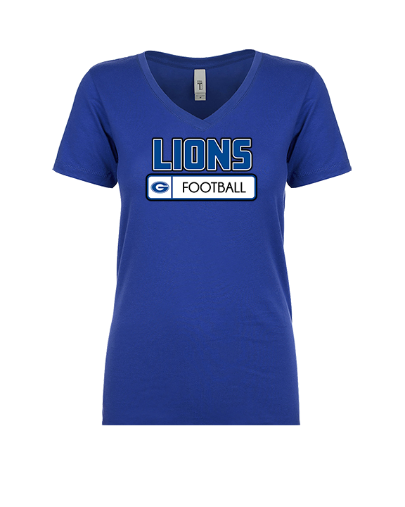 Goddard HS Football Pennant - Womens Vneck