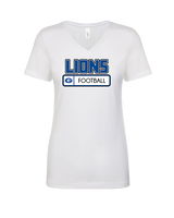 Goddard HS Football Pennant - Womens Vneck