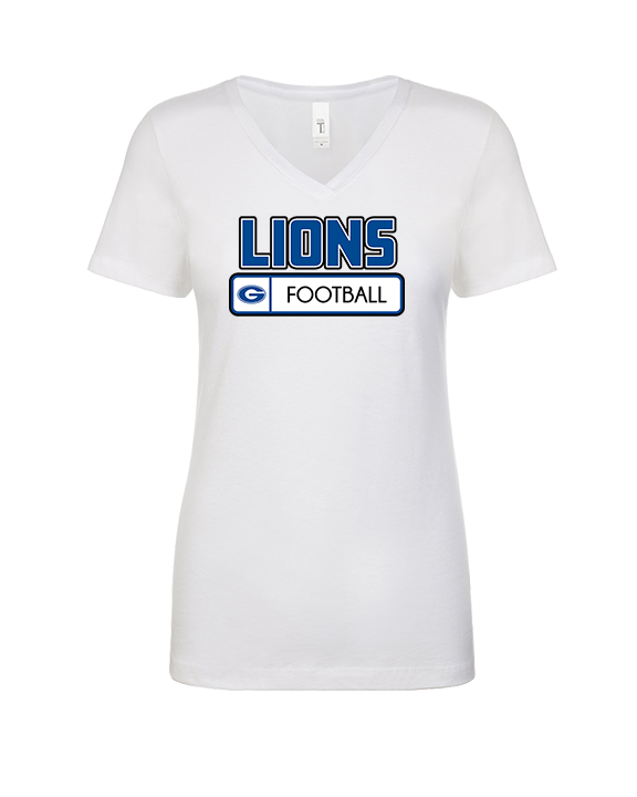 Goddard HS Football Pennant - Womens Vneck