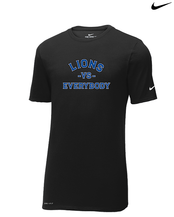 Goddard HS Football School Vs Everybody - Mens Nike Cotton Poly Tee
