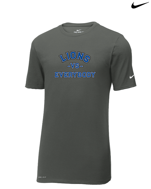 Goddard HS Football School Vs Everybody - Mens Nike Cotton Poly Tee