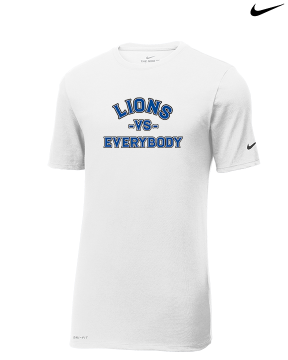 Goddard HS Football School Vs Everybody - Mens Nike Cotton Poly Tee