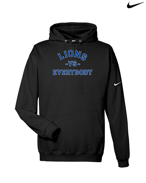 Goddard HS Football School Vs Everybody - Nike Club Fleece Hoodie