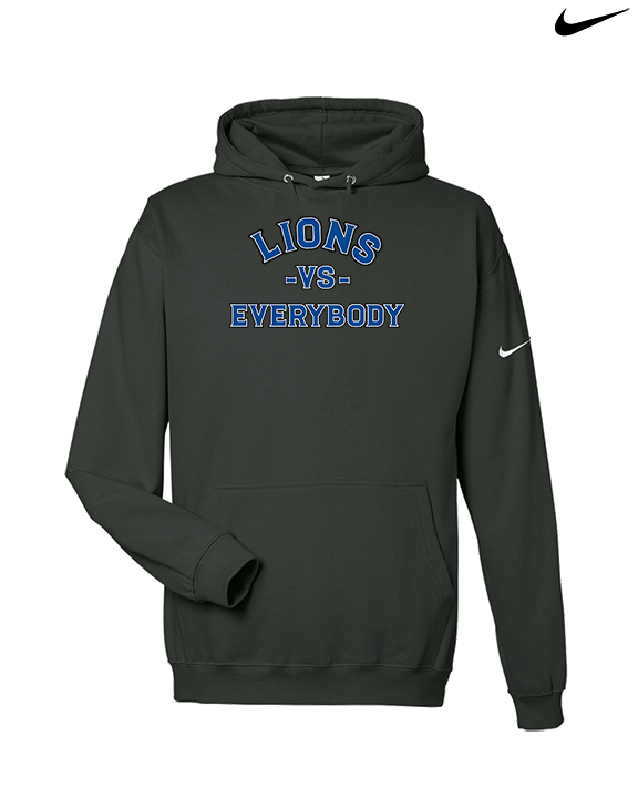 Goddard HS Football School Vs Everybody - Nike Club Fleece Hoodie