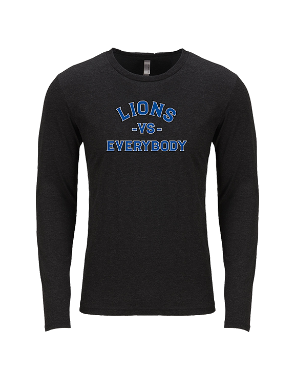 Goddard HS Football School Vs Everybody - Tri-Blend Long Sleeve