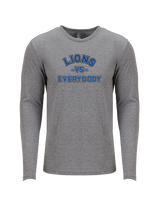 Goddard HS Football School Vs Everybody - Tri-Blend Long Sleeve