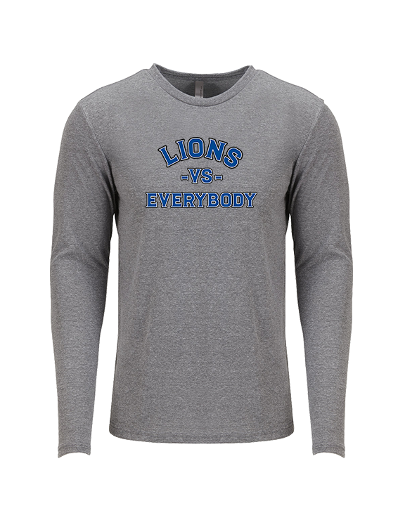 Goddard HS Football School Vs Everybody - Tri-Blend Long Sleeve