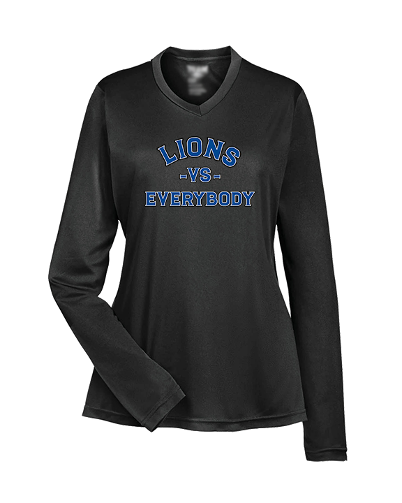 Goddard HS Football School Vs Everybody - Womens Performance Longsleeve