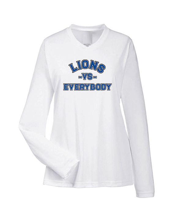 Goddard HS Football School Vs Everybody - Womens Performance Longsleeve
