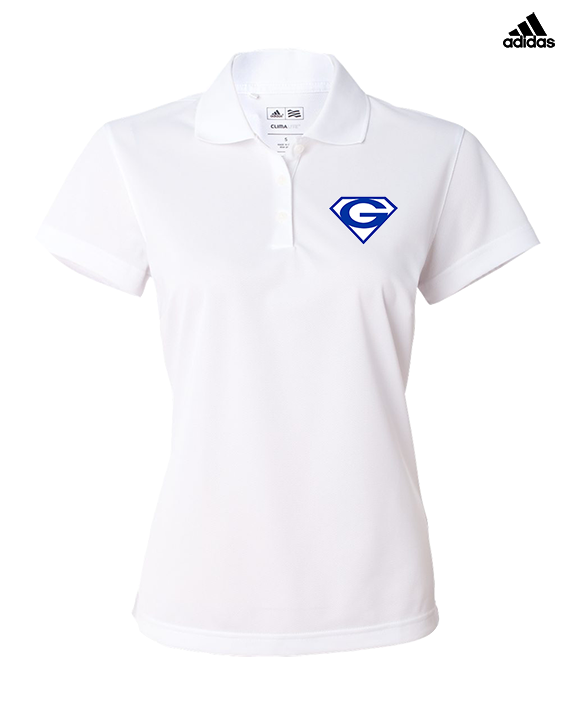 Goddard HS Powerlifting Front Logo - Adidas Womens Polo