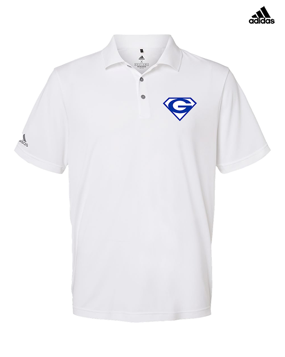 Goddard HS Powerlifting Front Logo - Mens Adidas Polo