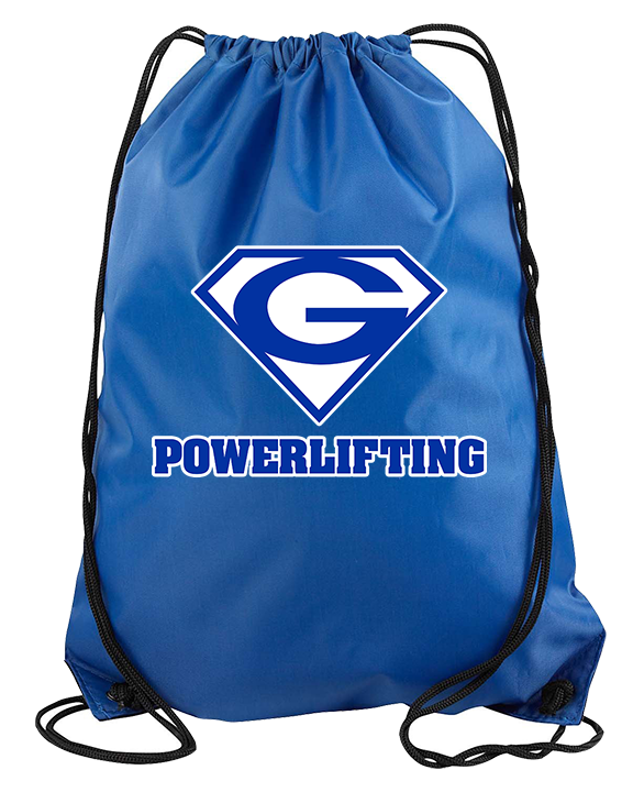 Goddard HS Powerlifting Logo 01 - Drawstring Bag