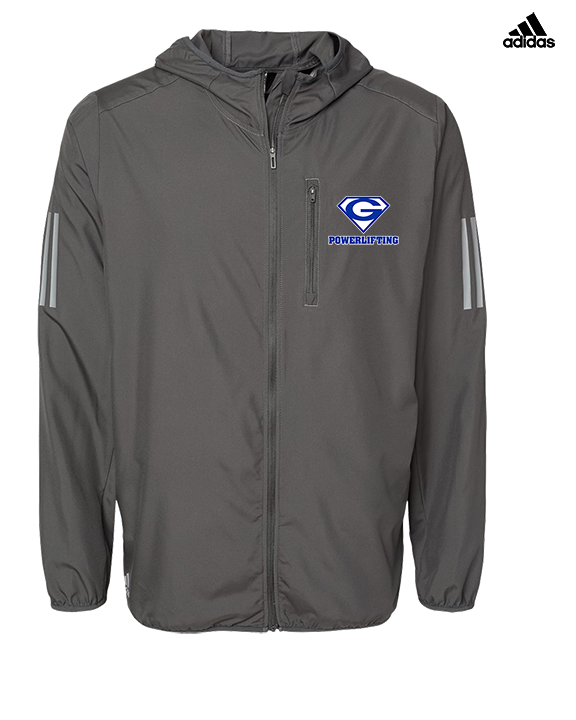 Goddard HS Powerlifting Logo 01 - Mens Adidas Full Zip Jacket