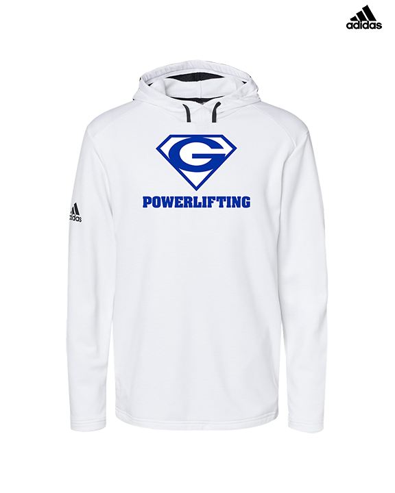 Goddard HS Powerlifting Logo 01 - Mens Adidas Hoodie