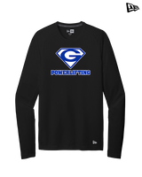Goddard HS Powerlifting Logo 01 - New Era Performance Long Sleeve