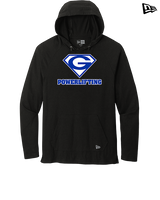 Goddard HS Powerlifting Logo 01 - New Era Tri-Blend Hoodie