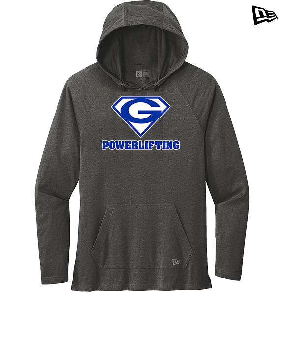 Goddard HS Powerlifting Logo 01 - New Era Tri-Blend Hoodie