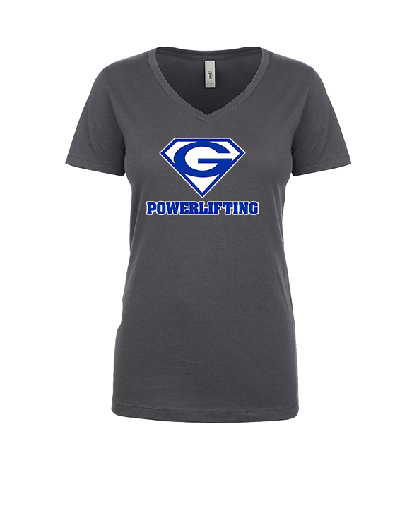 Goddard HS Powerlifting Logo 01 - Womens Vneck