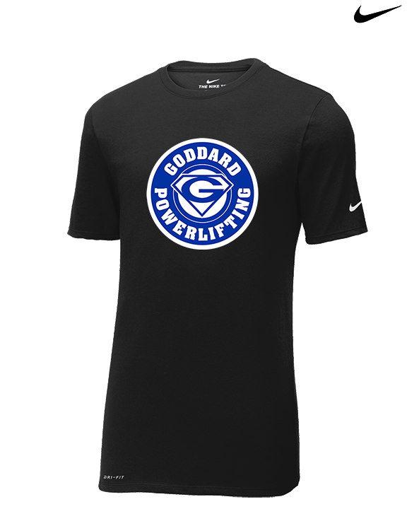 Goddard HS Powerlifting Logo 02 - Mens Nike Cotton Poly Tee