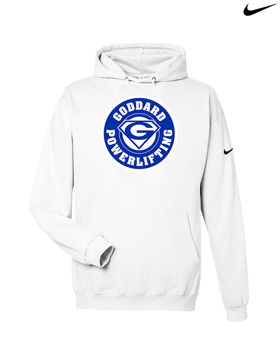Goddard HS Powerlifting Logo 02 - Nike Club Fleece Hoodie