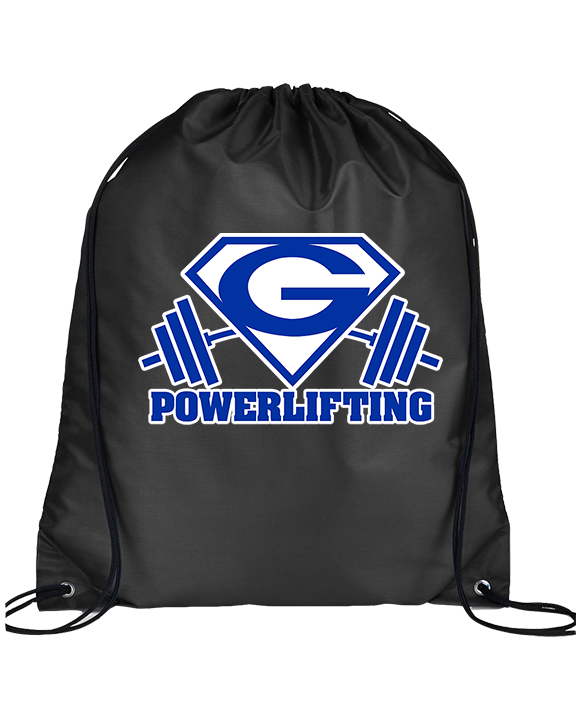 Goddard HS Powerlifting Logo 03 - Drawstring Bag