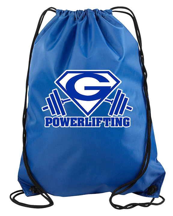 Goddard HS Powerlifting Logo 03 - Drawstring Bag