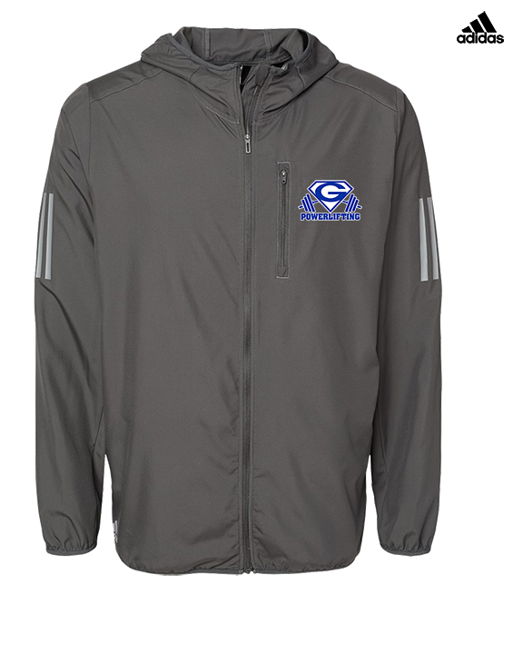 Goddard HS Powerlifting Logo 03 - Mens Adidas Full Zip Jacket