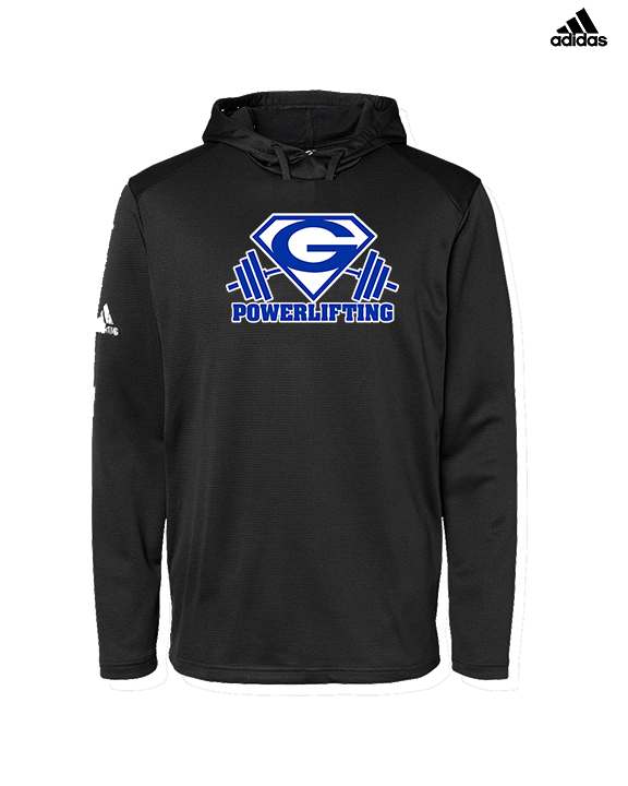 Goddard HS Powerlifting Logo 03 - Mens Adidas Hoodie