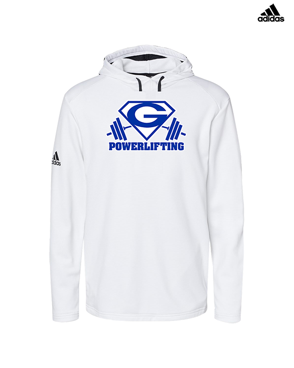 Goddard HS Powerlifting Logo 03 - Mens Adidas Hoodie