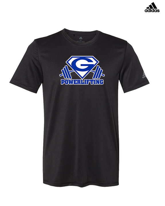 Goddard HS Powerlifting Logo 03 - Mens Adidas Performance Shirt