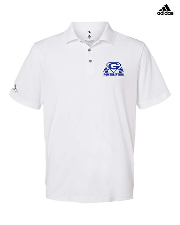 Goddard HS Powerlifting Logo 03 - Mens Adidas Polo
