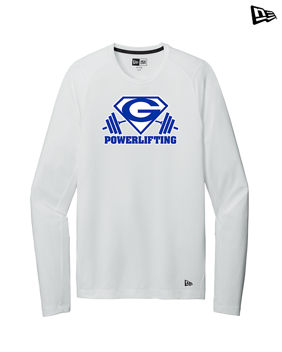 Goddard HS Powerlifting Logo 03 - New Era Performance Long Sleeve
