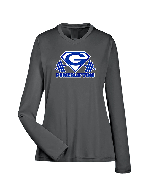Goddard HS Powerlifting Logo 03 - Womens Performance Longsleeve