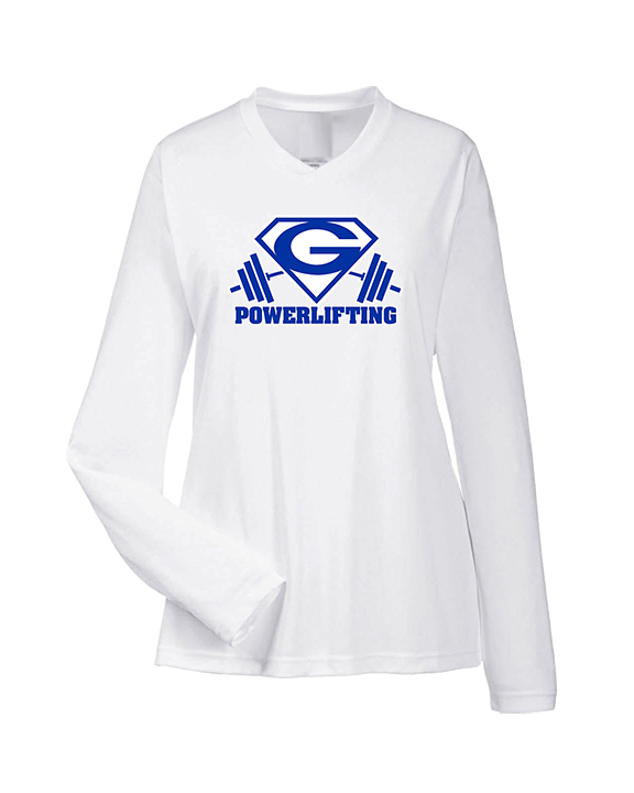 Goddard HS Powerlifting Logo 03 - Womens Performance Longsleeve