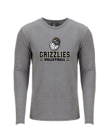 Godinez Fundamental HS Boys Volleyball Mascot - Tri-Blend Long Sleeve