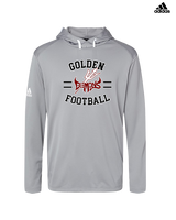 Golden HS Football Curve - Mens Adidas Hoodie