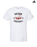 Golden HS Football Curve - Mens Adidas Performance Shirt