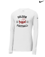 Golden HS Football Curve - Mens Nike Longsleeve