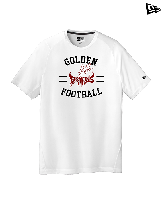 Golden HS Football Curve - New Era Performance Shirt