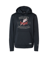 Golden HS Football Curve - Oakley Performance Hoodie