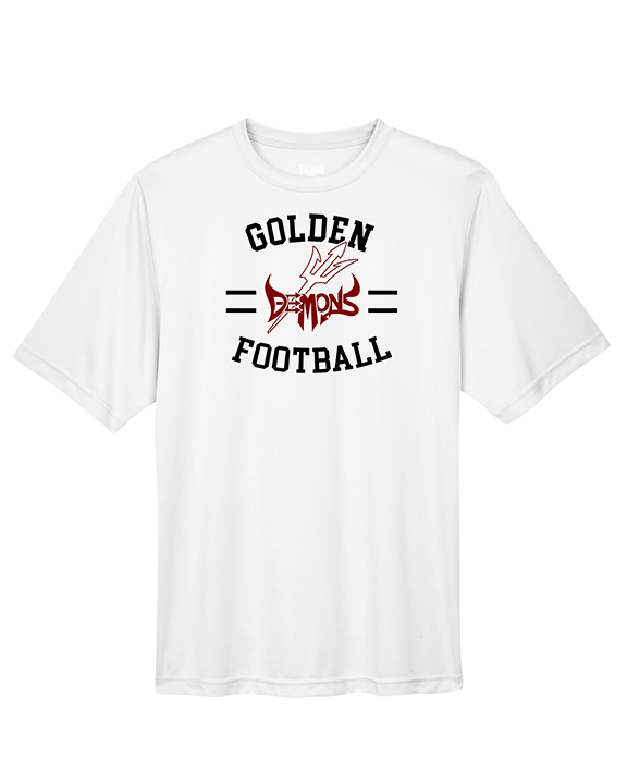 Golden HS Football Curve - Performance Shirt