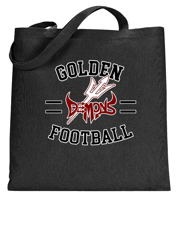 Golden HS Football Curve - Tote