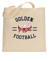 Golden HS Football Curve - Tote