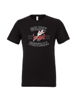 Golden HS Football Curve - Tri-Blend Shirt